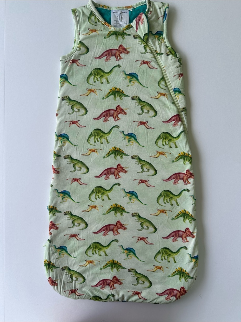 Posh Peanut | Bamboo Dino Sleeveless Sleep Sack | 0-6 months